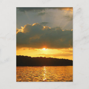 Sunset on the Lake Briefkaart
