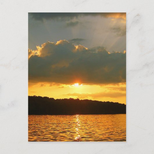 Sunset on the Lake Briefkaart (Voorkant)
