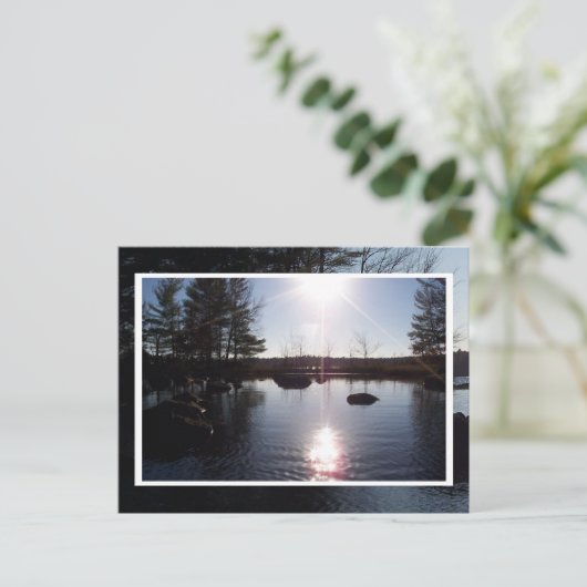 Sunset on the Lake Briefkaart (Staand voorkant)