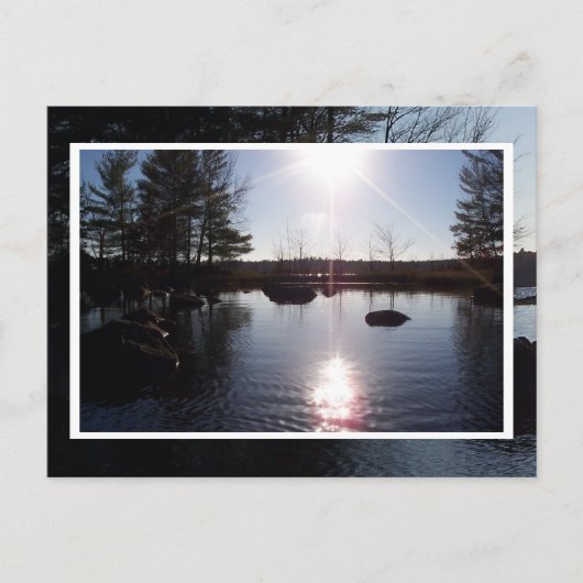 Sunset on the Lake Briefkaart (Voorkant)