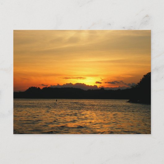 Sunset on the Lake Briefkaart (Voorkant)