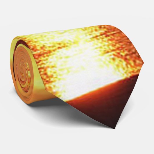 Sunset on the Lake Stropdas (Opgerold)