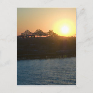 Sunset on the Mississippi Briefkaart