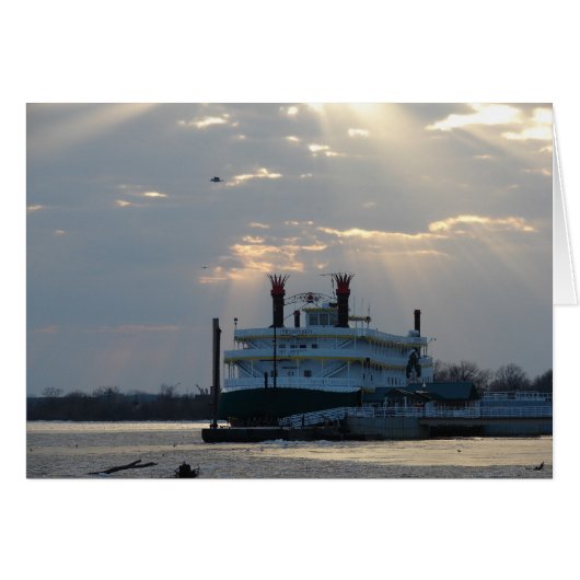Sunset on the Mississippi River (Voorkant Horizontaal)