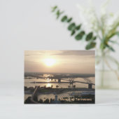 Sunset on the Mississippi River Briefkaart (Staand voorkant)