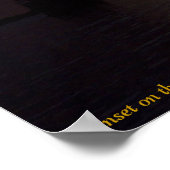 Sunset on the Mississippi River, LA Poster (Hoek)