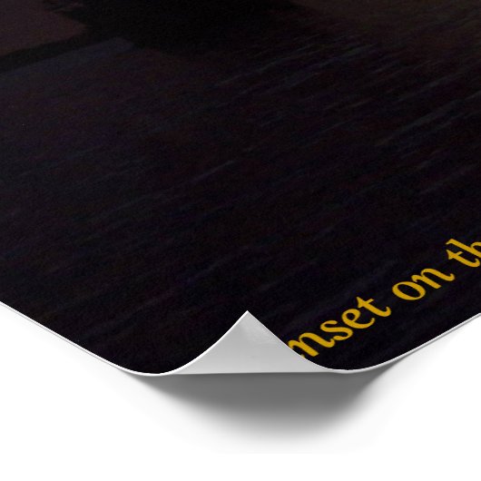 Sunset on the Mississippi River, LA Poster (Hoek)