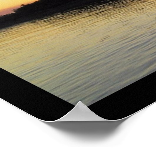 Sunset on the Mississippi River Poster (Hoek)