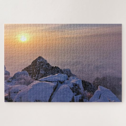 Sunset on the Mountain Top Puzzle Legpuzzel (Horizontaal)