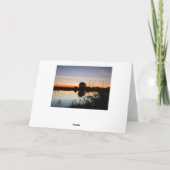"Sunset on the Norfolk Broads" groetenkaarten Kaart (Achterkant)