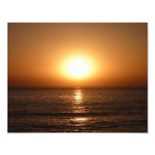 Sunset on the Ocean Beach, San Diego Foto Afdruk (Voorkant)