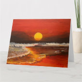 Sunset on the Pacific, door Gary Poling Kaart (Voorkant)