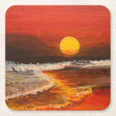 Sunset on the Pacific, door Gary Poling Kartonnen Onderzetters (Voorkant)