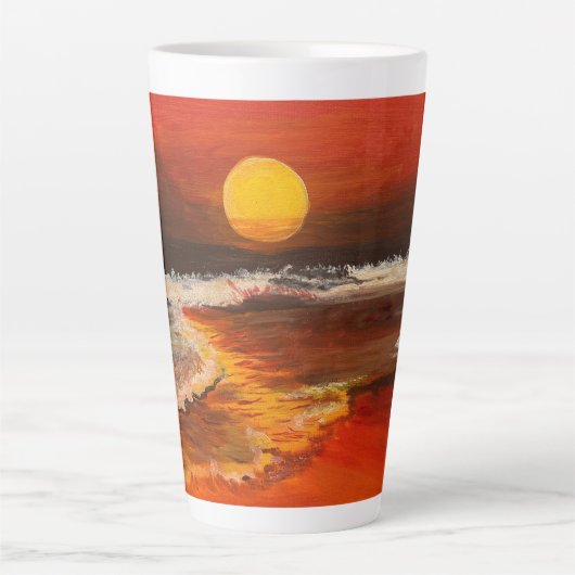 Sunset on the Pacific, door Gary Poling Latte Mok (Voorkant)