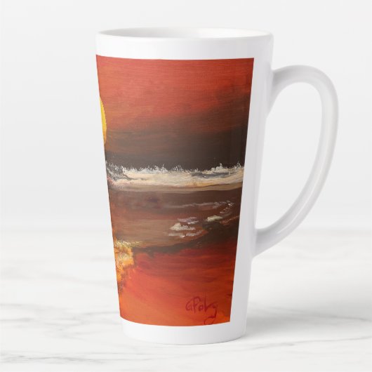 Sunset on the Pacific, door Gary Poling Latte Mok (Rechts)