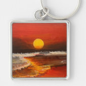 Sunset on the Pacific, door Gary Poling Sleutelhanger (Voorkant)