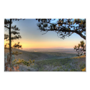 Sunset on the Petit Jean, dal Arkansas Foto Afdruk