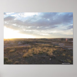 Sunset on the Petrified Forest Poster