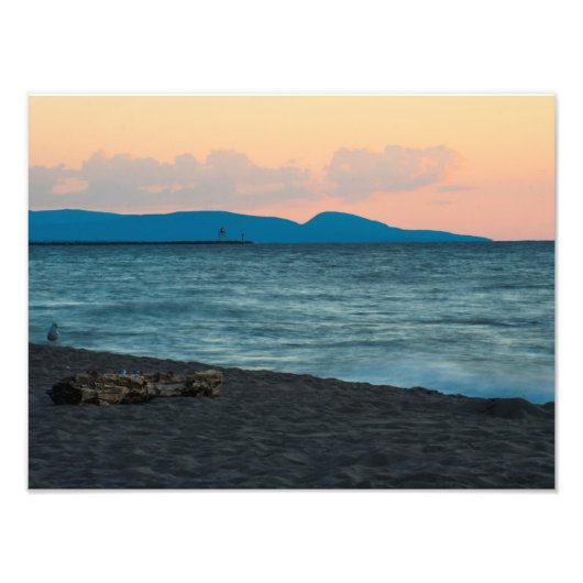 Sunset on the Porcupine Mountains, Michigan Foto Afdruk (Voorkant)