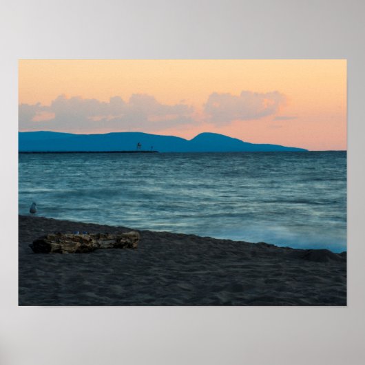 Sunset on the Porcupine Mountains, Michigan Poster (Voorkant)