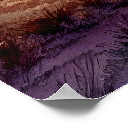 Sunset on the Prairie Waterverf Poster (Hoek)