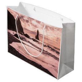 Sunset on the Reynisfjara black zandstrand, IJslan Groot Cadeauzakje