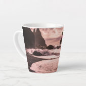 Sunset on the Reynisfjara black zandstrand, IJslan Latte Mok (Linkerhoek)