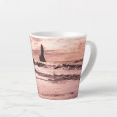 Sunset on the Reynisfjara black zandstrand, IJslan Latte Mok (Rechterhoek)