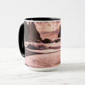 Sunset on the Reynisfjara black zandstrand, IJslan Mok (Voorkant links)