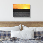Sunset on the river canvas afdruk (Insitu (Slaapkamer))