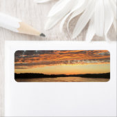 Sunset on the river etiket (Insitu)