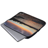 Sunset on the River (gepersonaliseerd) Laptop Sleeve (Voorkant onderkant)