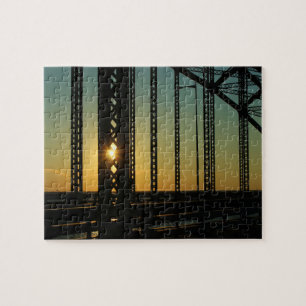 Sunset on the Robert Moses Bridge Long Island NY Legpuzzel