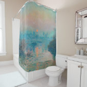 Sunset on the Seine at Lavacourt by Claude Monet Douchegordijn (In situ)