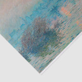 Sunset on the Seine at Lavacourt by Claude Monet Tissuepapier (Detail)