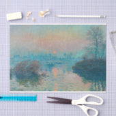 Sunset on the Seine at Lavacourt by Claude Monet Tissuepapier (Craft)