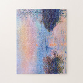 Sunset on the Seine at Lavacourt Monet Fine Art Legpuzzel