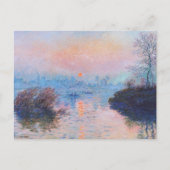 Sunset on the Seine door Claude Monet Briefkaart (Voorkant)