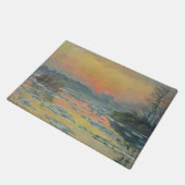 Sunset on the Seine in Winter (Claude Monet) Deurmat (Schuin)
