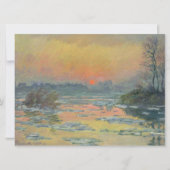 Sunset on the Seine in Winter (Claude Monet) Kaart (Voorkant)