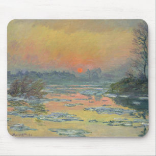 Sunset on the Seine in Winter (Claude Monet) Muismat