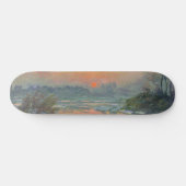 Sunset on the Seine in Winter (Claude Monet) Persoonlijk Skateboard (Horizontaal)