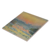 Sunset on the Seine in Winter (Claude Monet) Tegeltje (Zijkant)