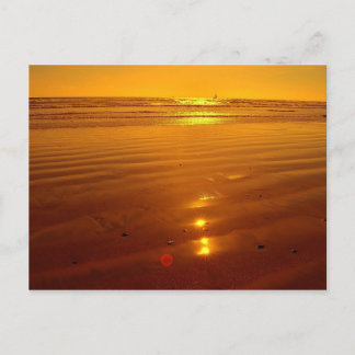 Sunset on the strand in Oceanside, Californië Briefkaart