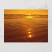 Sunset on the strand in Oceanside, Californië Briefkaart (Voorkant)