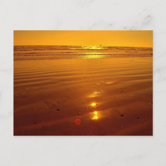 Sunset on the strand in Oceanside, Californië Briefkaart (Voorkant)