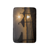 Sunset on the strand, Mallorca, Spanje Badmat (Voorkant Verticaal)