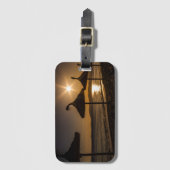 Sunset on the strand, Mallorca, Spanje Bagagelabel (Voorkant (verticaal))