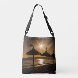 Sunset on the strand, Mallorca, Spanje Crossbody Tas