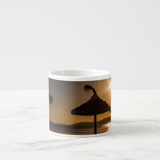 Sunset on the strand, Mallorca, Spanje Espresso Kop (Voorkant)